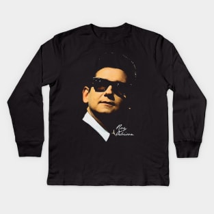 Roy Orbison // 90s Style Classic Kids Long Sleeve T-Shirt